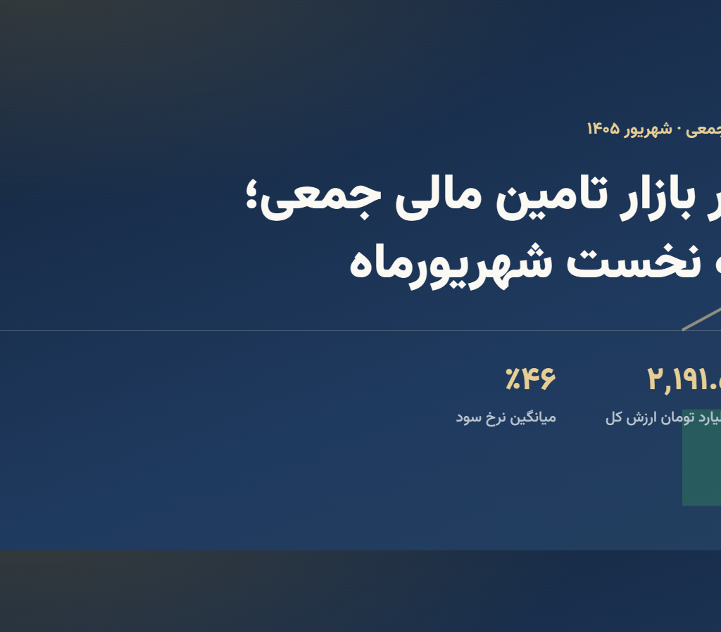 مروری بر بازار تامین مالی جمعی؛ دو هفته نخست شهریورماه
